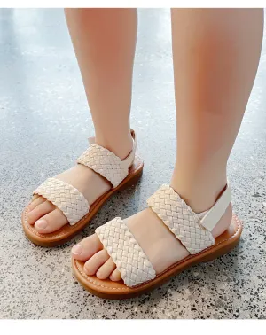RTS: Weaved Double Strap Kid Sandal
