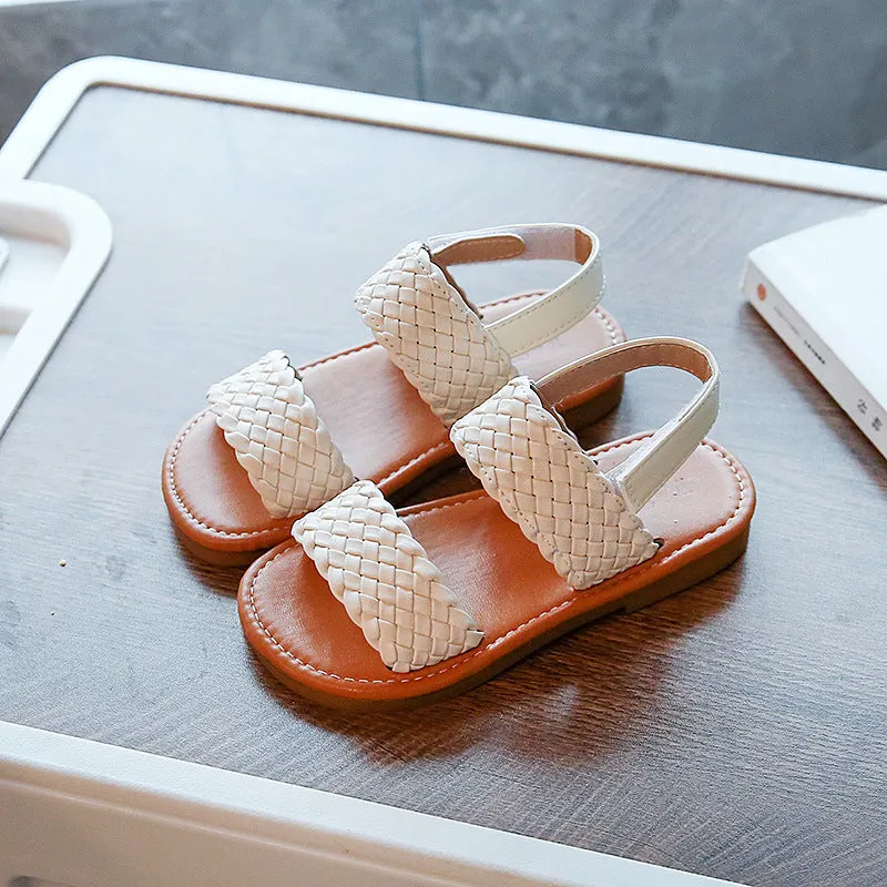RTS: Weaved Double Strap Kid Sandal