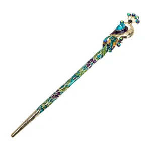 SAFIGLE Chinese Hair Stick Retro Hairpin for Women Classical Peacock Design Durable Comfortable Bun Holder Accessory for Traditional Hairstyles