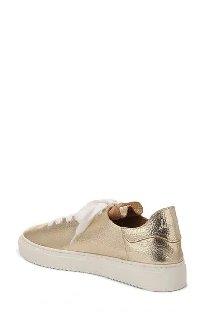 Sam Top Poppy Lace-Up Wide array Low Sneakers Platform Flats Leather Gold Chunky Edelman Enormous discount