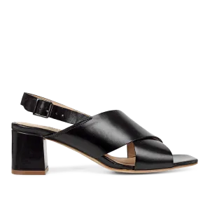 Sandal with block heel