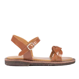 Sandal with open toe and braided detail