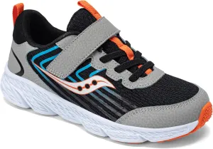 Saucony Kids (Vida) Wind 3 0 AC Sneaker, Black/Grey, 13 Wide US Unisex Big_Kid