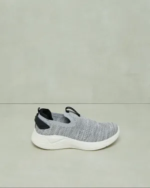 Senior Boys Grey Knitted Slip-On