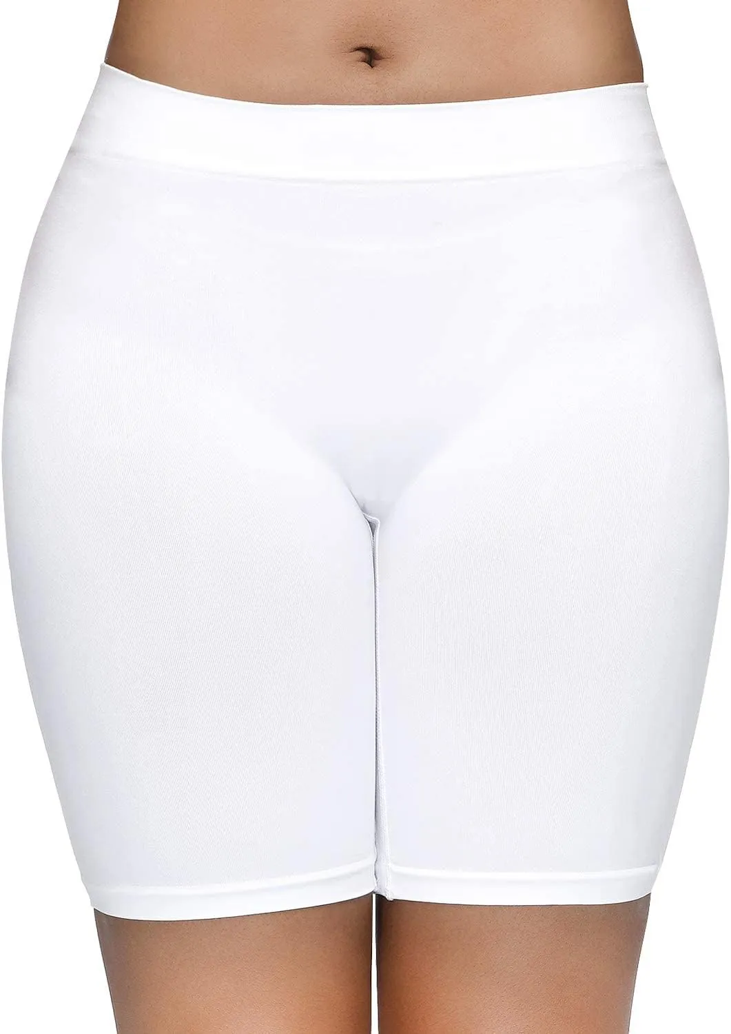 SIMIYA Women's Slip Shorts for Under Dresses, Seamless Smooth Comfortable Stretch Yoga & Bike Shorts