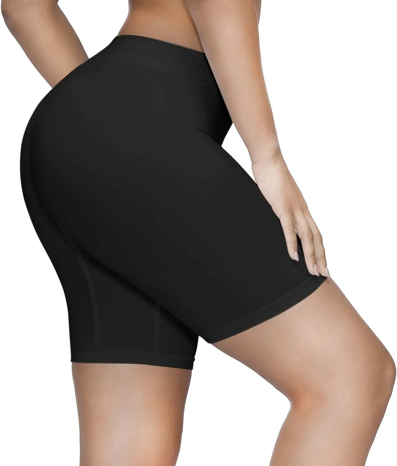 SIMIYA Women's Slip Shorts for Under Dresses, Seamless Smooth Comfortable Stretch Yoga & Bike Shorts