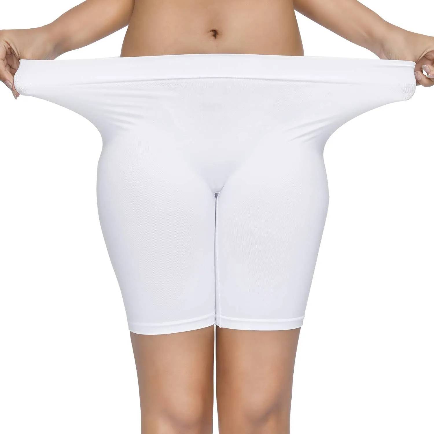 SIMIYA Women's Slip Shorts for Under Dresses, Seamless Smooth Comfortable Stretch Yoga & Bike Shorts
