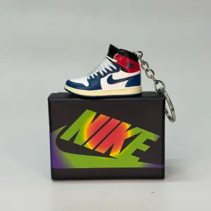 Single Sneaker Keychain - AJ1 Union Blue High With Box