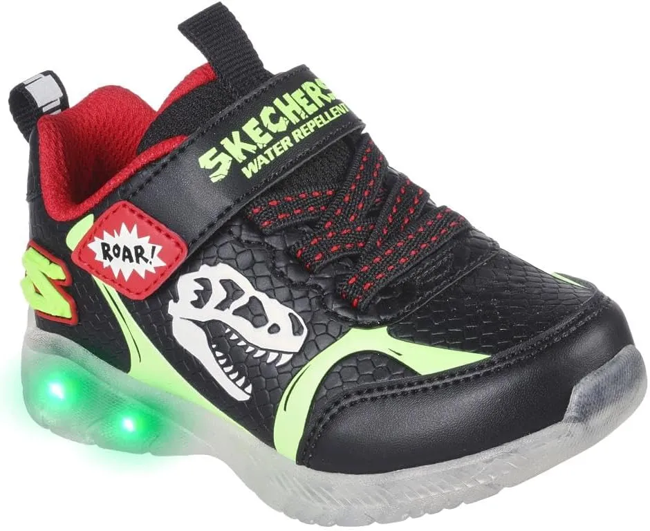 Skechers Boy's Illumi-Brights-Dino-Glow Sneaker