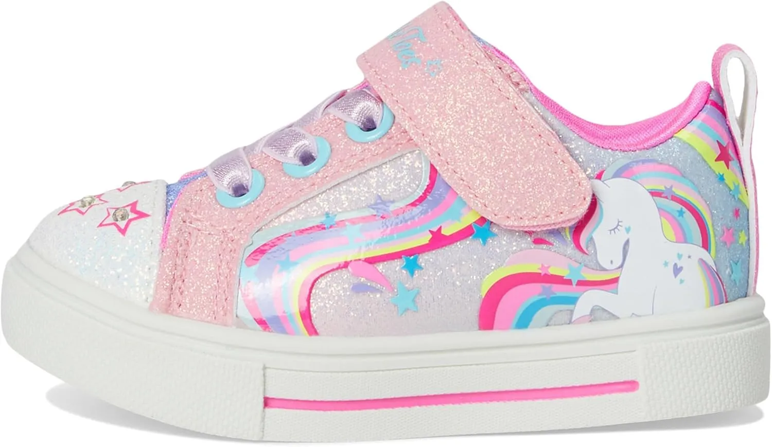 SKECHERS Girl's Twinkle Sparks-Whimsical Shimmer Sneaker