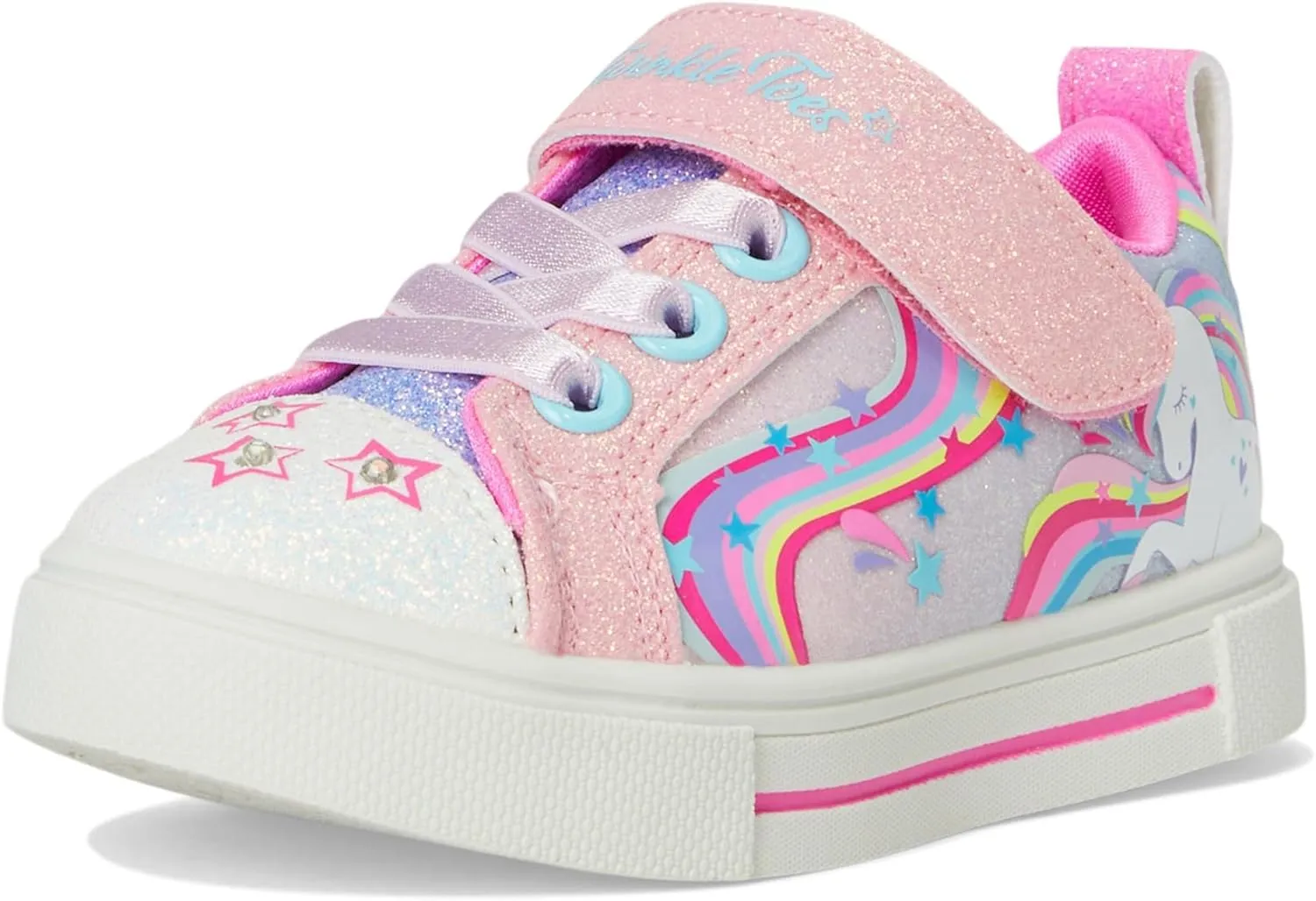 SKECHERS Girl's Twinkle Sparks-Whimsical Shimmer Sneaker