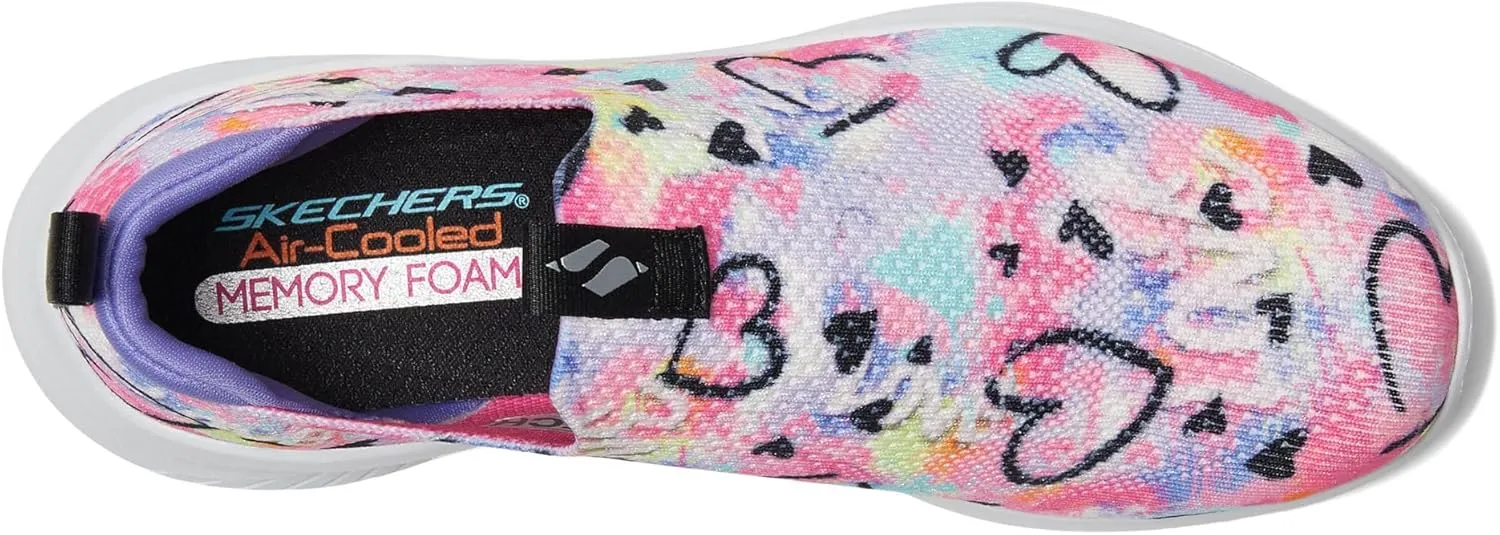 SKECHERS Girl's Ultra Flex 3.0-Graffiti Rush Sneaker