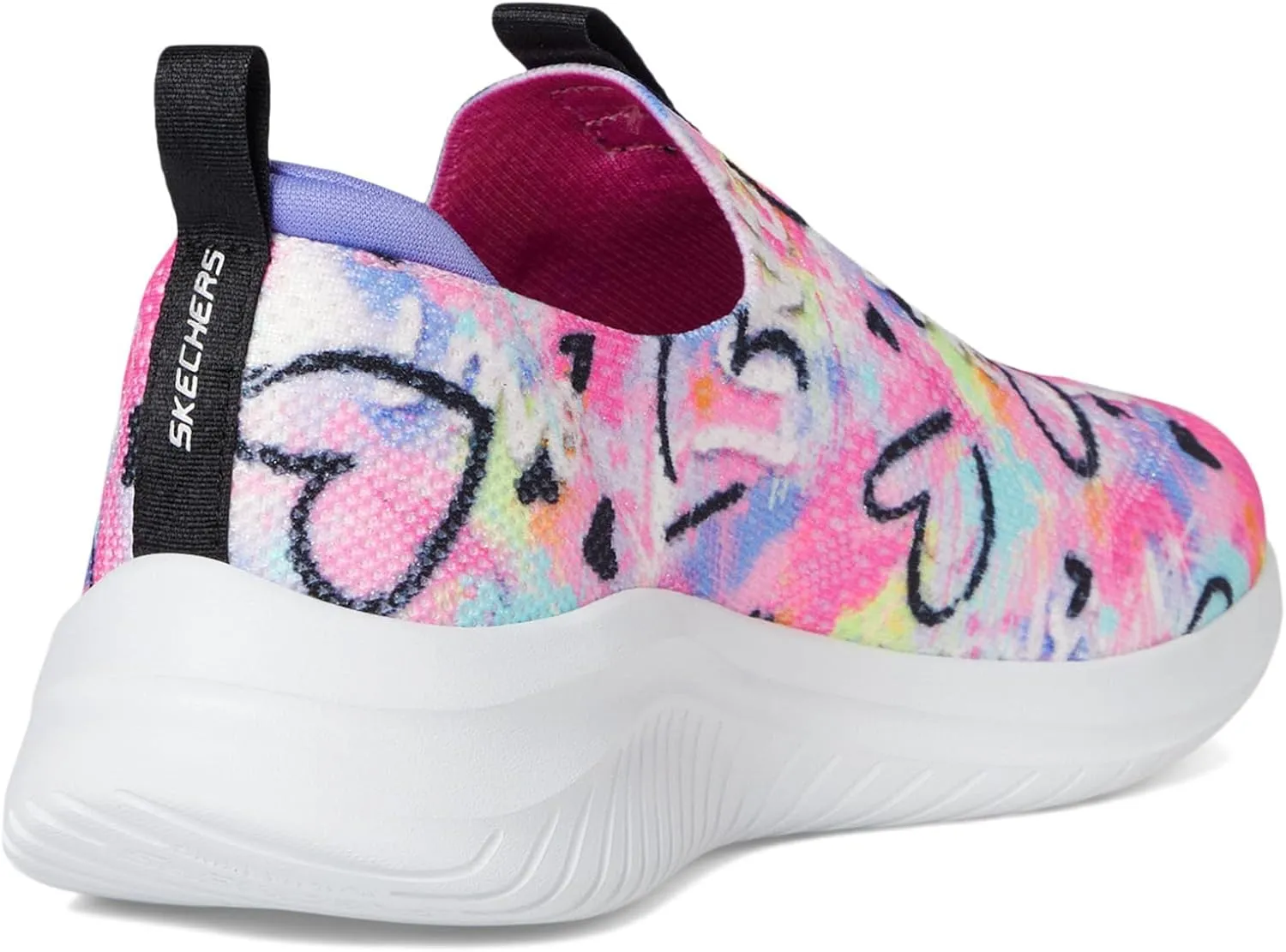 SKECHERS Girl's Ultra Flex 3.0-Graffiti Rush Sneaker
