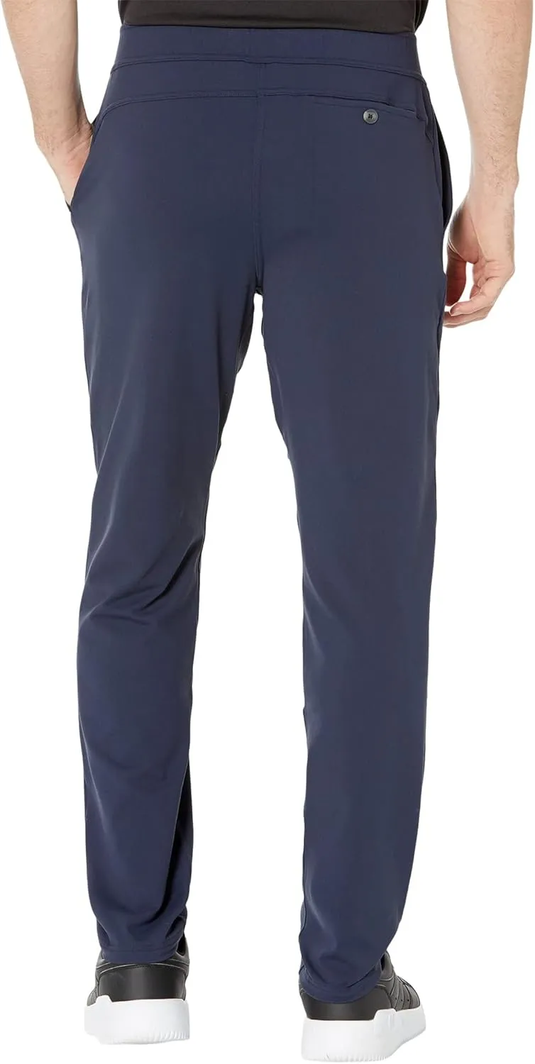 Skechers Men's Go Walk Slip Ins Stretchable Straight Leg Pintuck Zip Fly Pants
