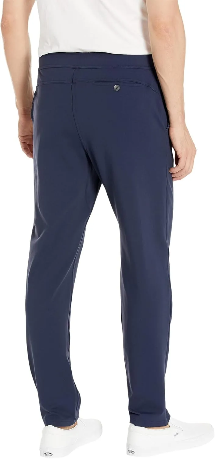 Skechers Men's Go Walk Slip Ins Stretchable Straight Leg Pintuck Zip Fly Pants