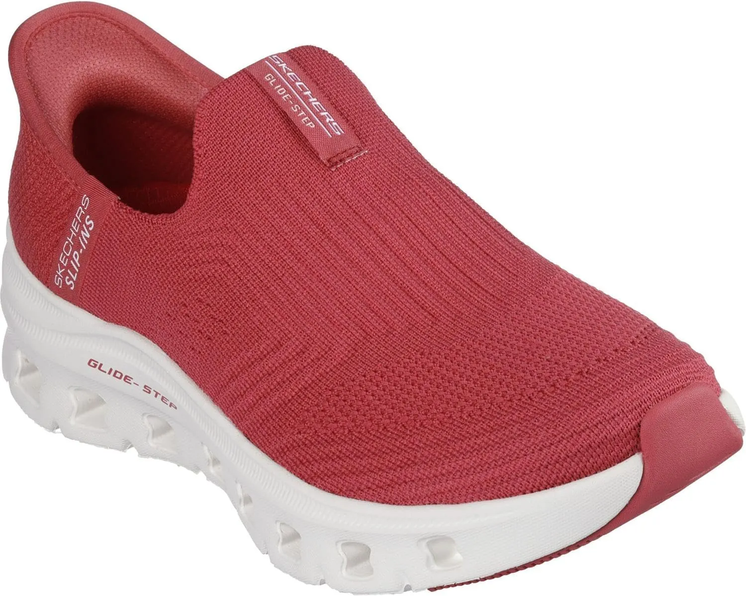 Skechers - Womens Glide-Step Pro - Everyday Slip On Shoes, Color Red, Size: 9.5 M US