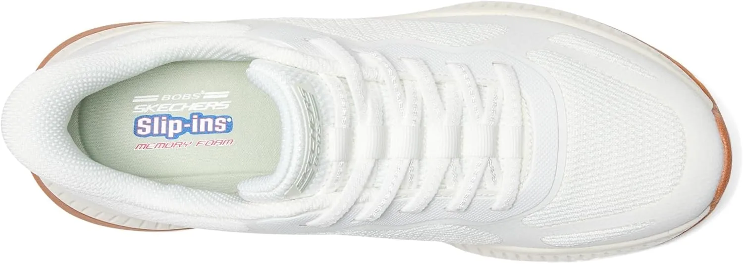 Skechers Women's Hands Free Slip-ins Bobs Squad 4-Staple Look Sneaker