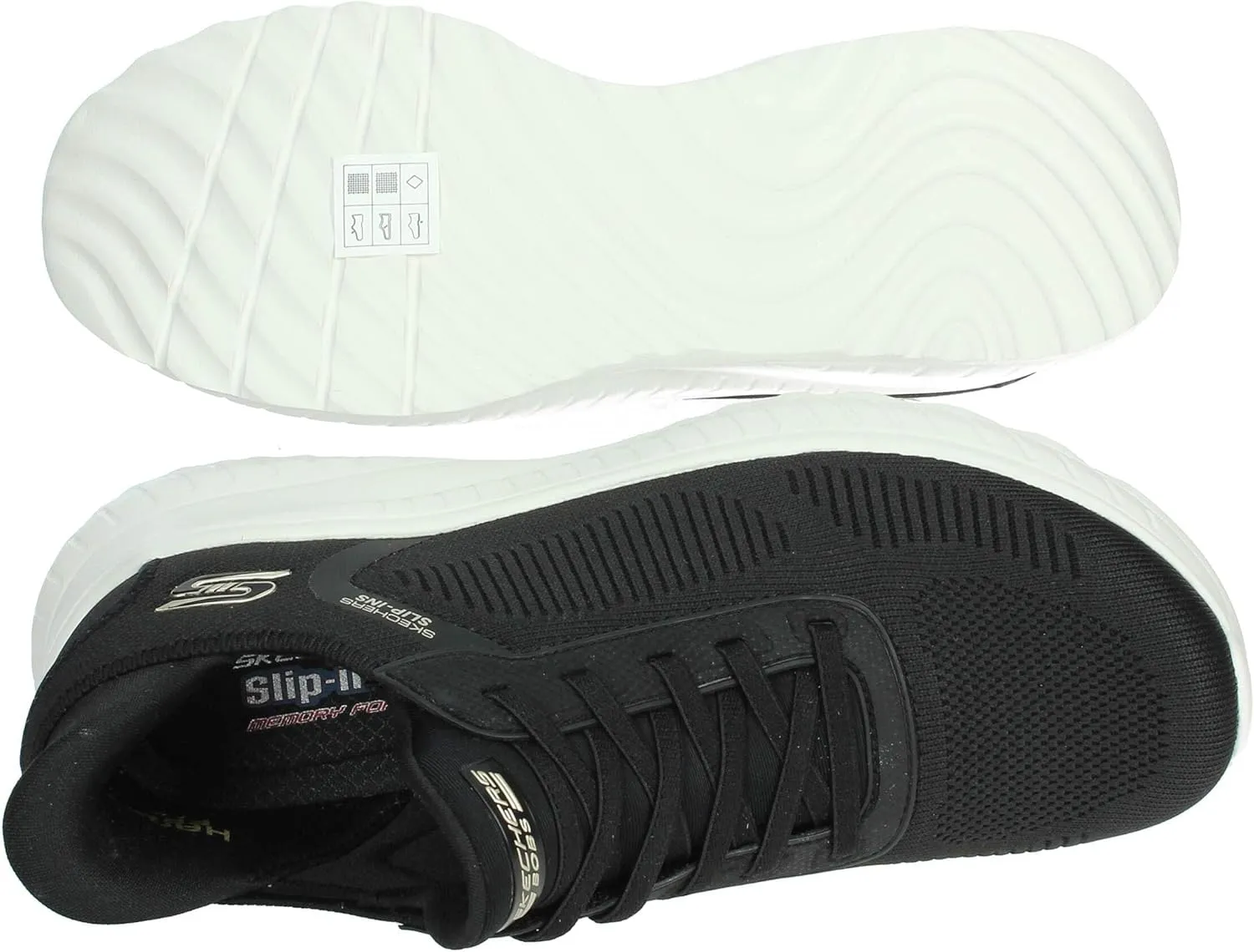 Skechers Women's Hands Free Slip-ins Bobs Squad Chaos-Current Muse Sneaker