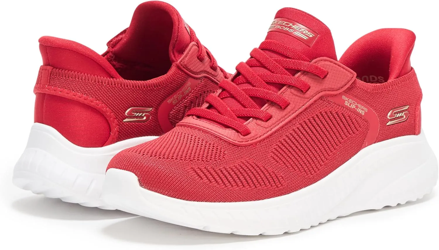 Skechers Women's Hands Free Slip-ins Bobs Squad Chaos-Current Muse Sneaker