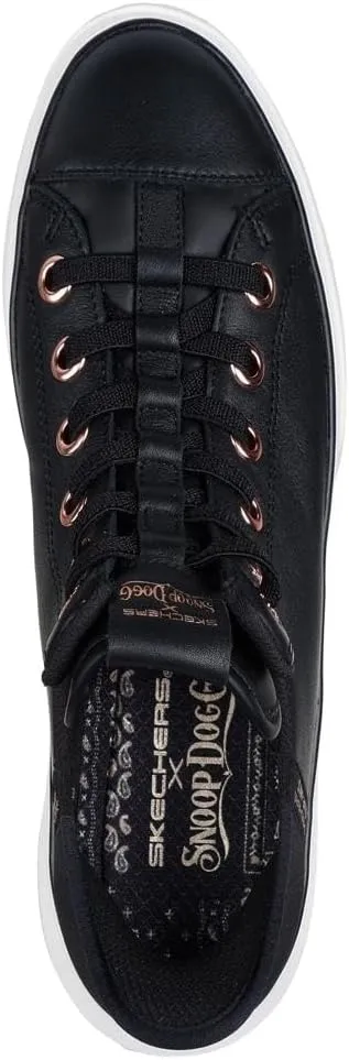 Skechers Women's Snoop Dogg:Snoop One-og Leather Hands Free Slip-ins Sneaker