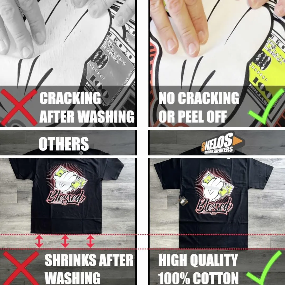 SNELOS Shirt to Match Jordan 11 - 13 - 8 - 6 - 5 Sneaker Tees