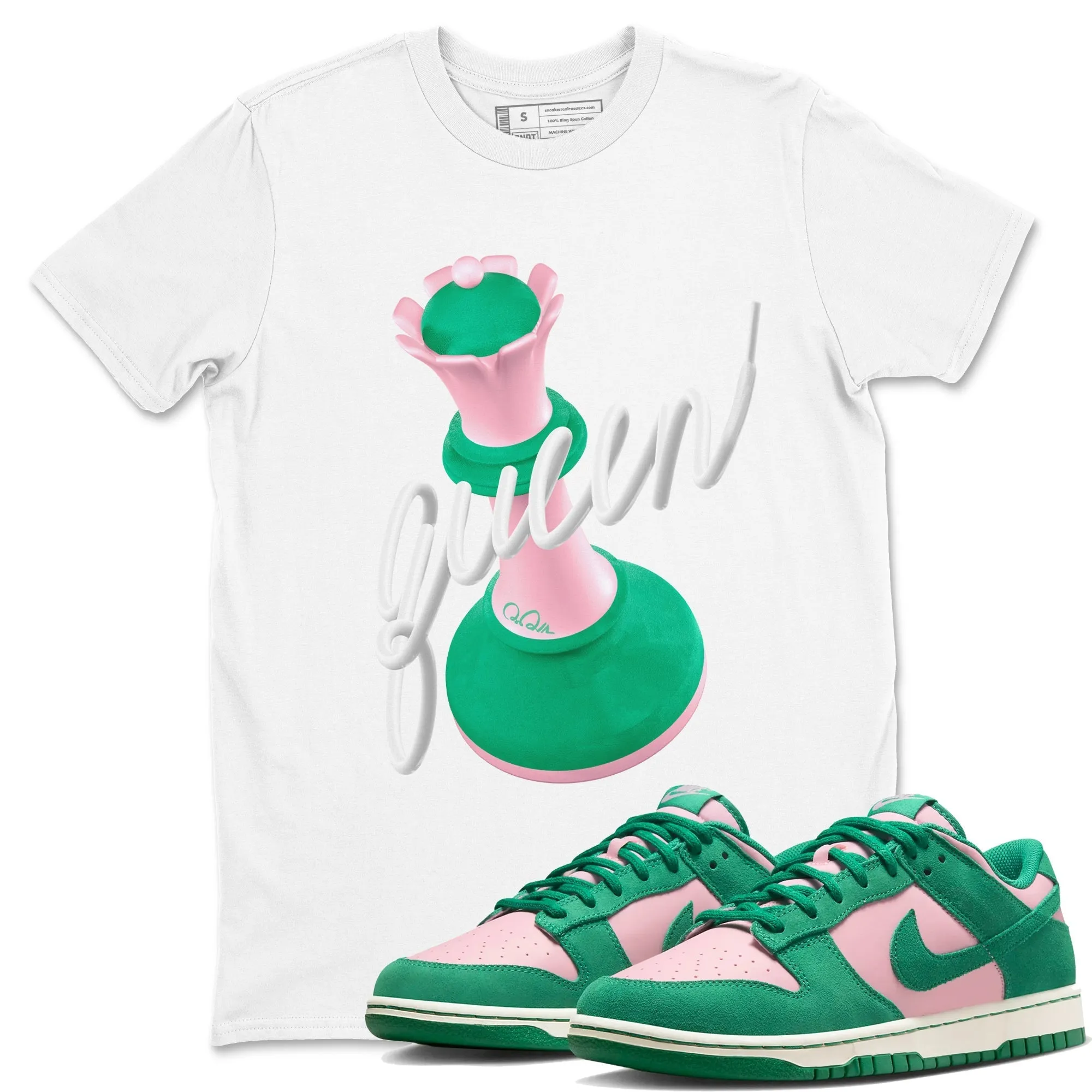 SNRT Malachite Medium Tees Dunk - 3D Sophisticated Sneaker Queen Soft Pink Premium customer care
