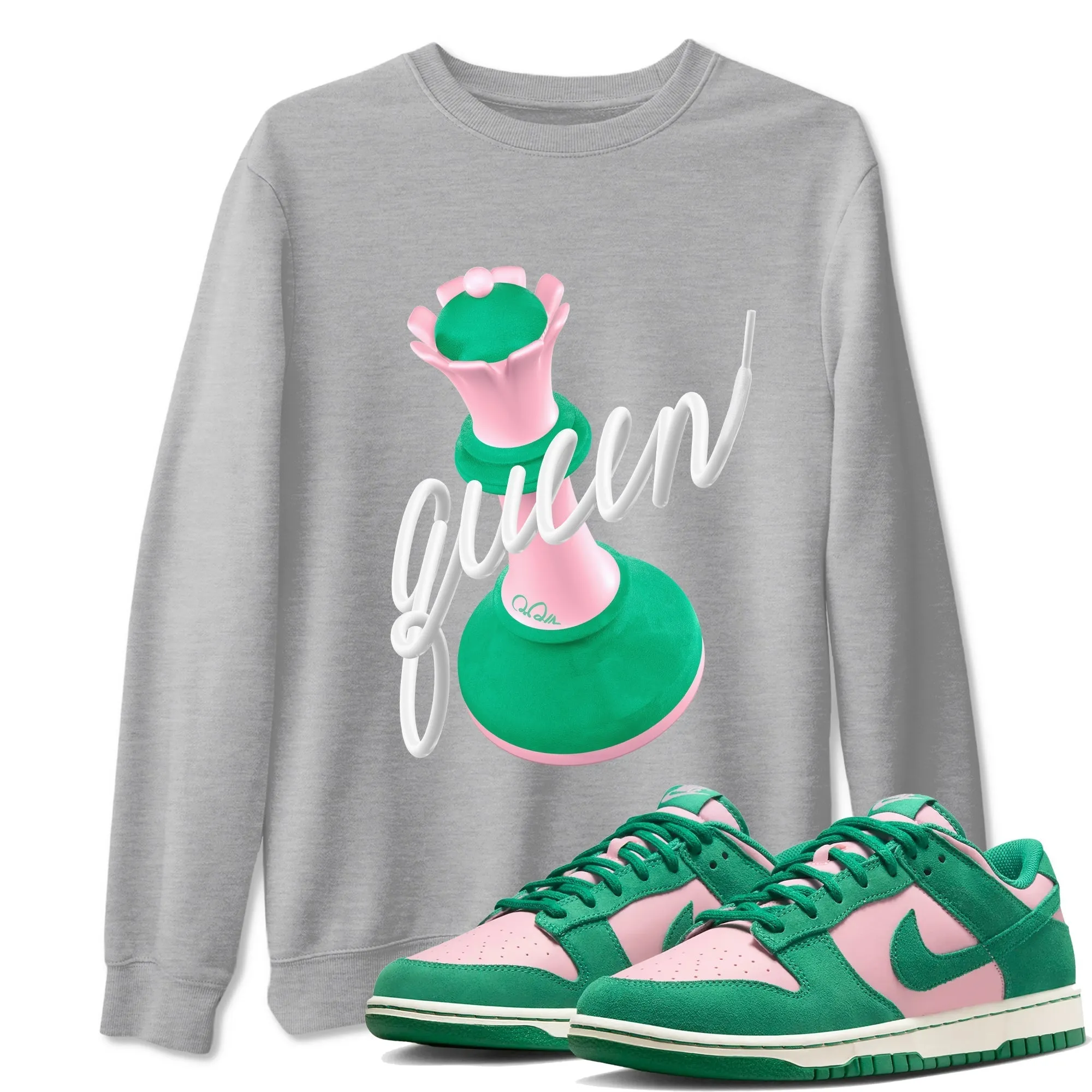 SNRT Malachite Medium Tees Dunk - 3D Sophisticated Sneaker Queen Soft Pink Premium customer care
