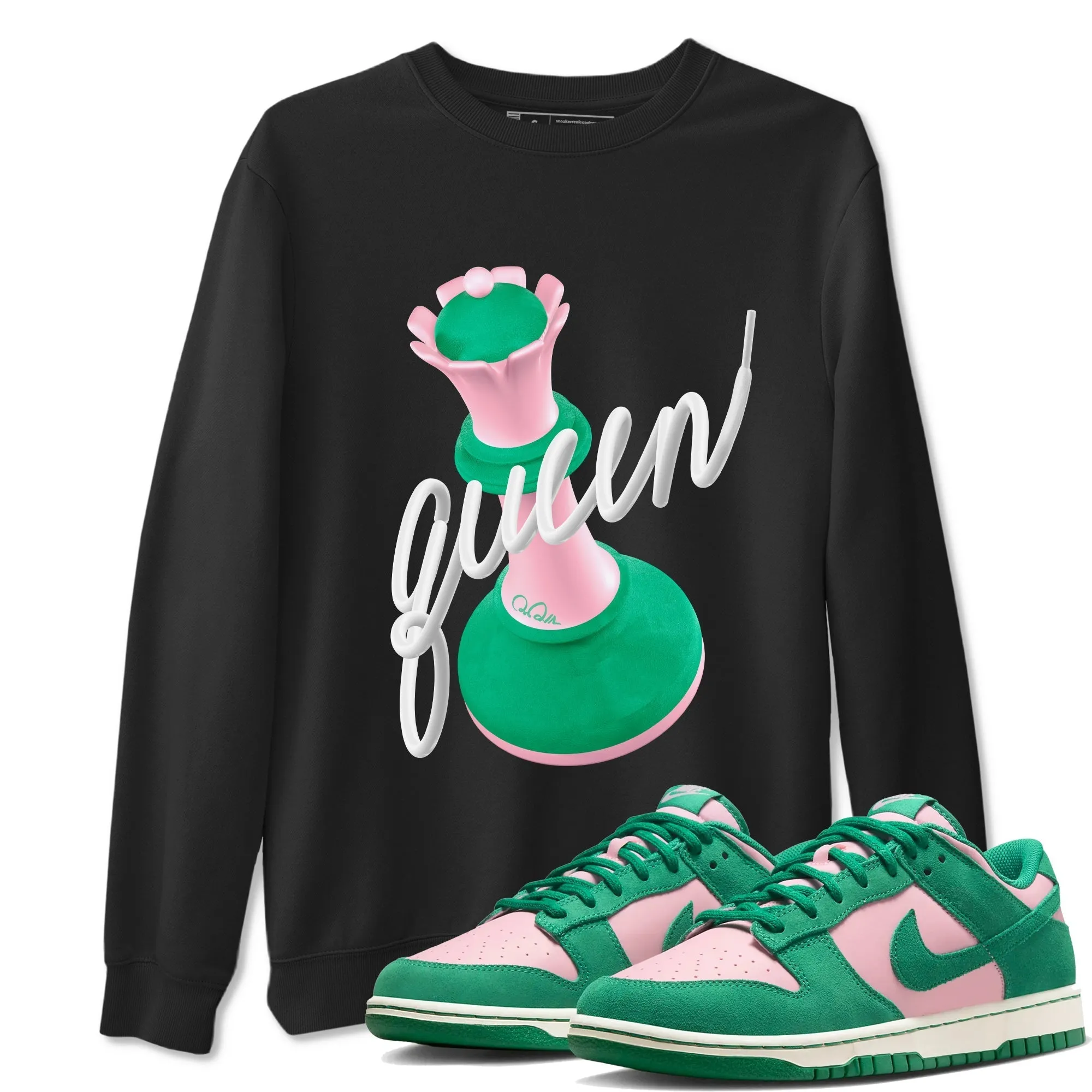 SNRT Malachite Medium Tees Dunk - 3D Sophisticated Sneaker Queen Soft Pink Premium customer care