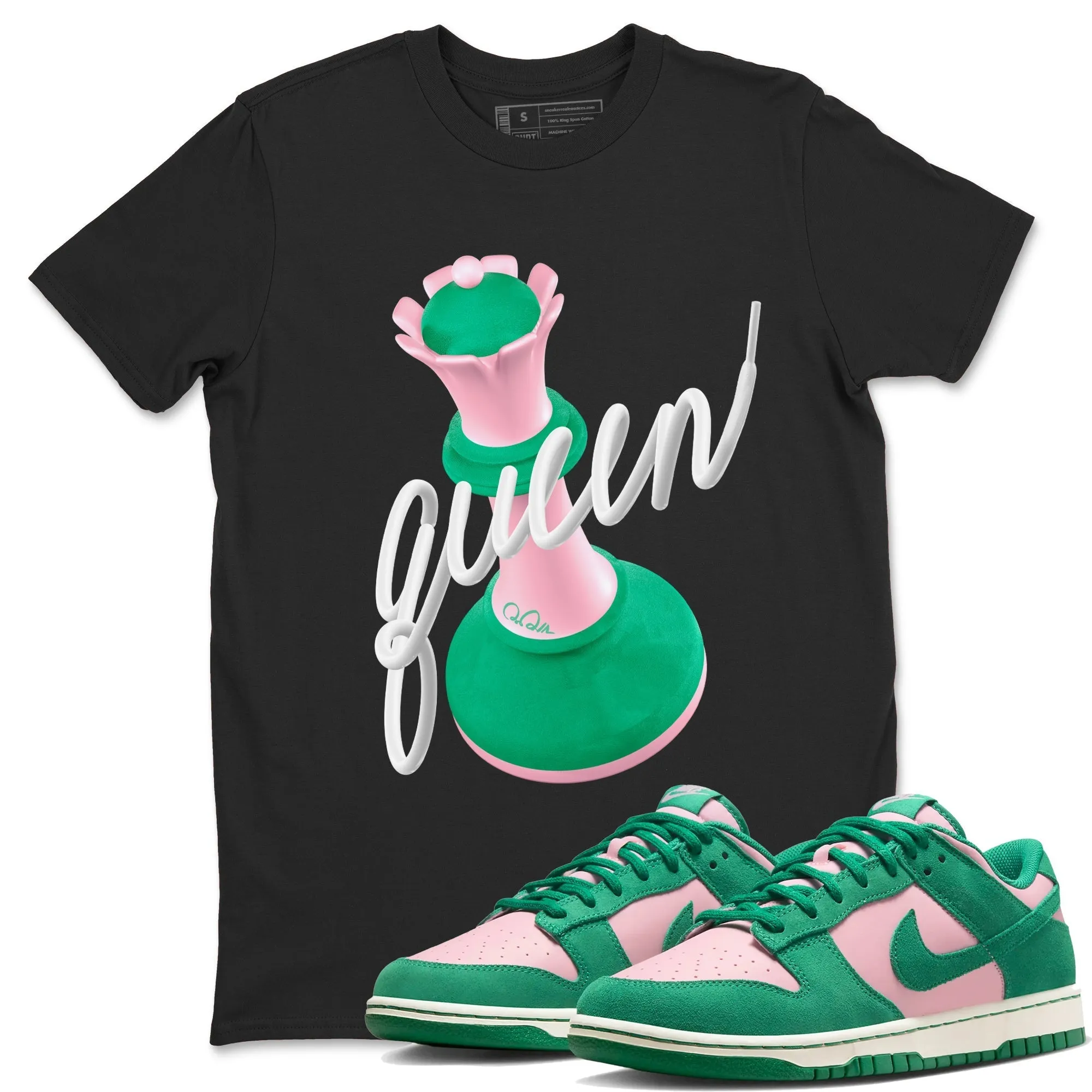SNRT Malachite Medium Tees Dunk - 3D Sophisticated Sneaker Queen Soft Pink Premium customer care