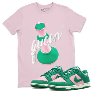 SNRT Malachite Medium Tees Dunk - 3D Sophisticated Sneaker Queen Soft Pink Premium customer care