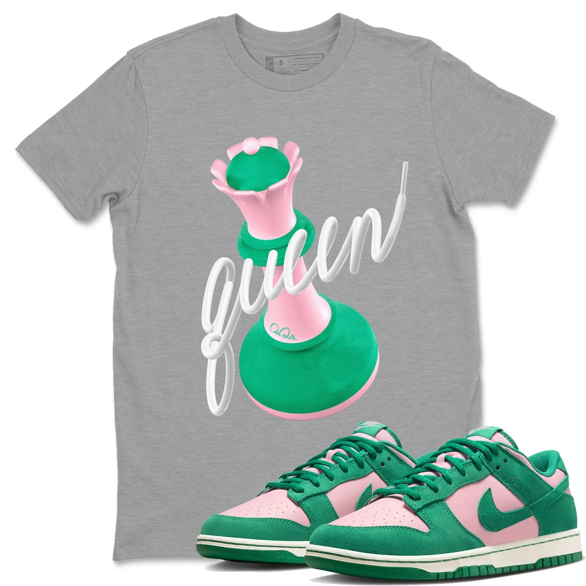 SNRT Malachite Medium Tees Dunk - 3D Sophisticated Sneaker Queen Soft Pink Premium customer care