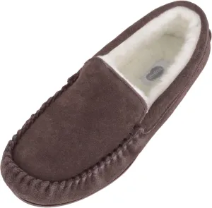 SNUGRUGS Men's Hugo Lambswool Loafer Moccasin Slippers