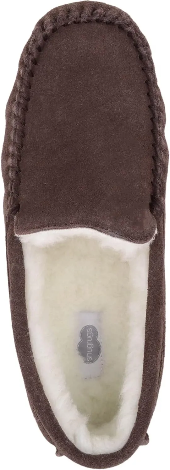 SNUGRUGS Men's Hugo Lambswool Loafer Moccasin Slippers