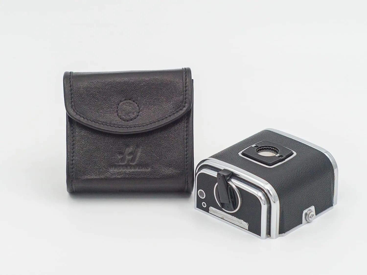 Soft Black Goatskin Leather Ever-Ready Case for HASSELBLAD 500CM 503CW 503CX 501CM Cameras (Film magazine case)