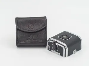 Soft Black Goatskin Leather Ever-Ready Case for HASSELBLAD 500CM 503CW 503CX 501CM Cameras (Film magazine case)