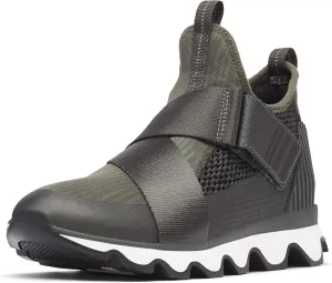 SOREL - Women’s Kinetic Sneak, Knit Sneaker with Scalloped Sole and Stretch Straps
