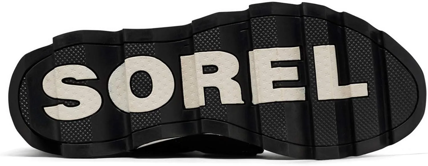 SOREL - Women’s Kinetic Sneak, Knit Sneaker with Scalloped Sole and Stretch Straps