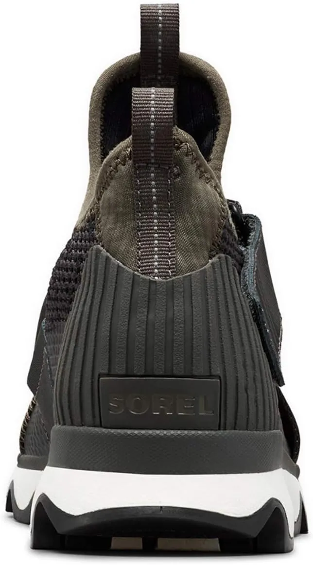 SOREL - Women’s Kinetic Sneak, Knit Sneaker with Scalloped Sole and Stretch Straps