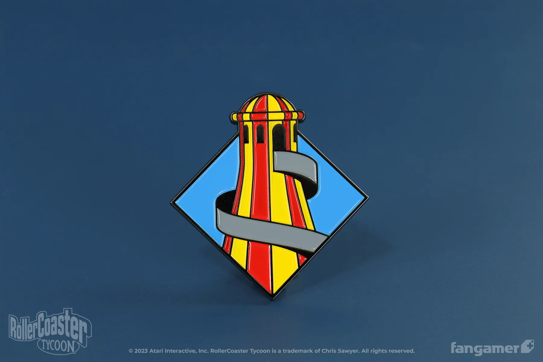 Spiral Slide Enamel Pin