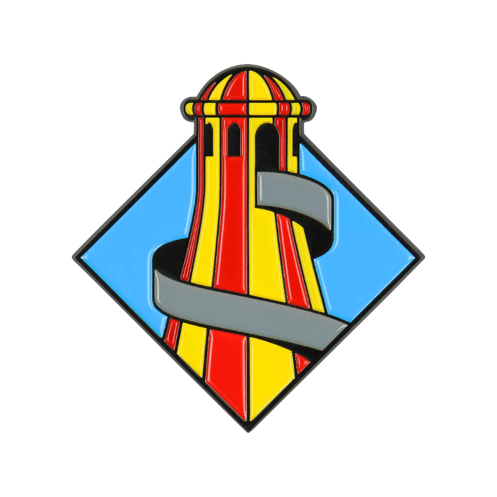 Spiral Slide Enamel Pin