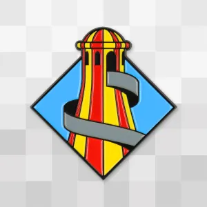 Spiral Slide Enamel Pin