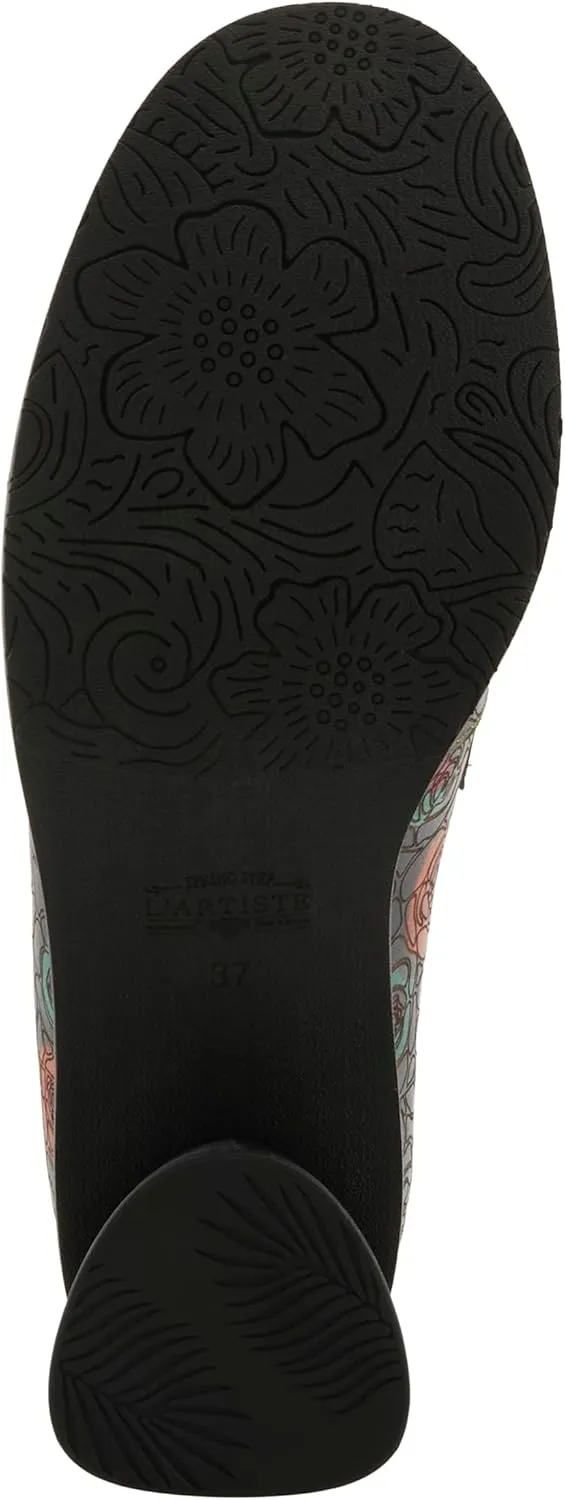 Spring Step L'Artiste Rivoire Women's Floral Loafer - Handpainted Flowers, Artisanal & Comfortable Slip-On Shoes