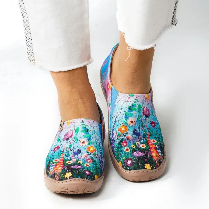 Starry Sky Flower  Slip-On