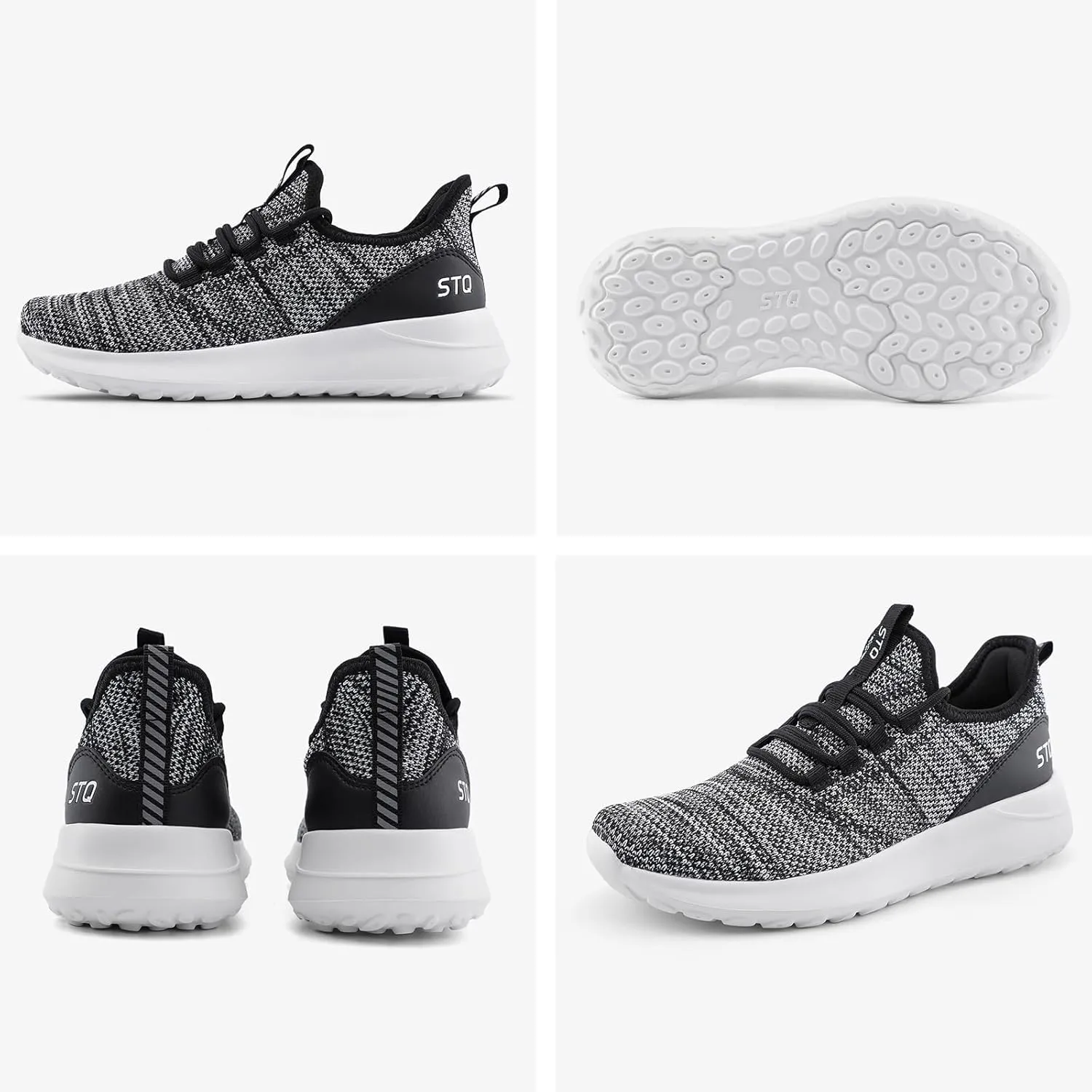 STQ Womens Slip On Sneakers Tennis Walking Orthopedic Shoes Breathable Athletic Gym Workout Cross Training Sneakers