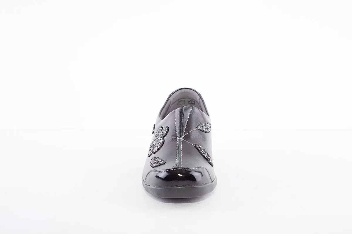 SUAVE - ANNUAL SLIP ON COMFORT SHOE - BLACK