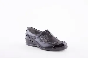 SUAVE - ANNUAL SLIP ON COMFORT SHOE - BLACK