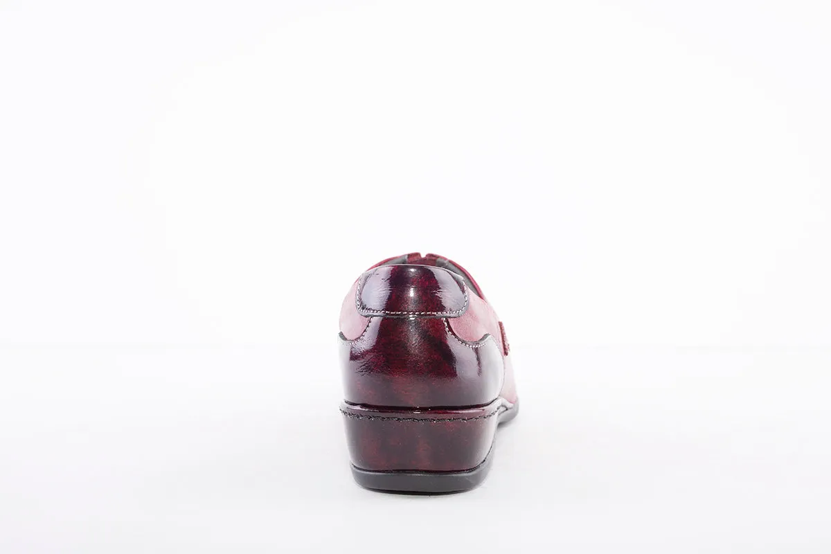SUAVE - ANNUAL SLIP ON COMFORT SHOE - BURGANDY