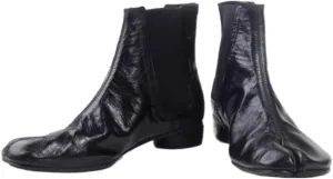 Tabi Boots Chelsea Split Toe Shoes Leather Slip On Women Non Slip Breathable Booties Cute Emo Goth Grunge Y2K Kawaii Fashion Trendy Elegant Dressy Streetwear Parties Spring Summer Fall Outdoors Rave