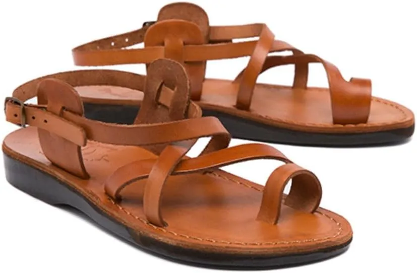 The Good Shepherd Buckle - Leather Toe Loop Sandal - Women Sandals