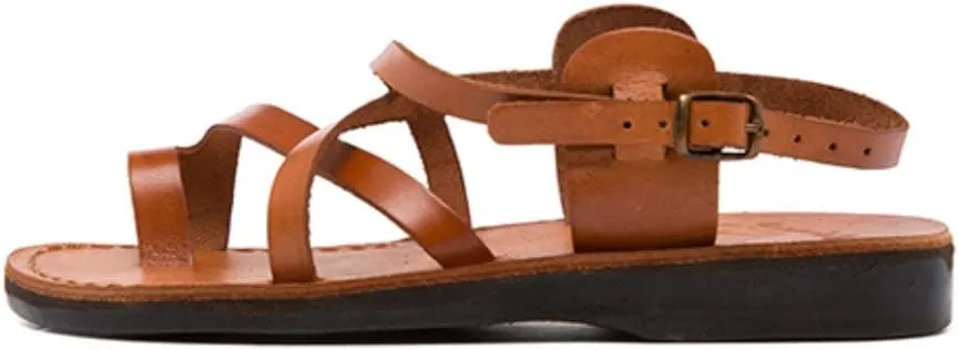The Good Shepherd Buckle - Leather Toe Loop Sandal - Women Sandals